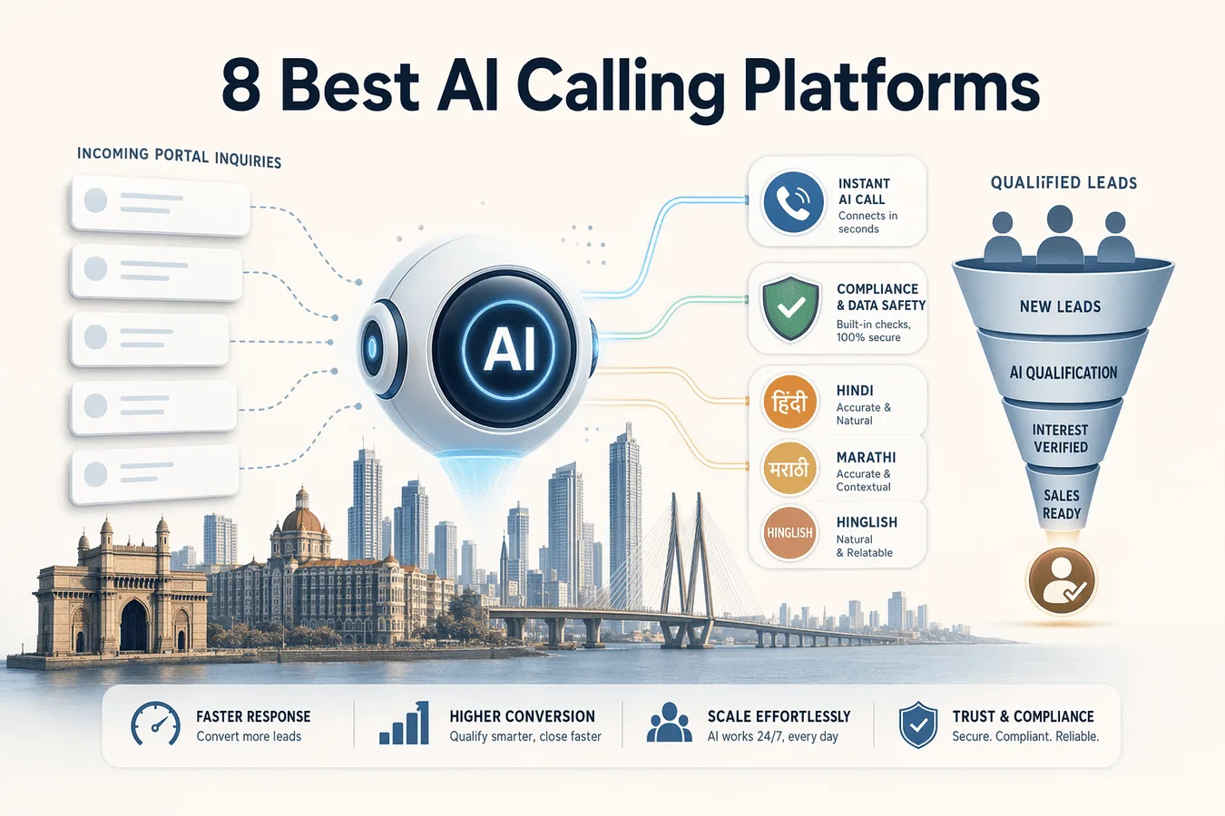 Hero image for article: 8 Best AI Calling Platforms for Mumbai Real Estate
