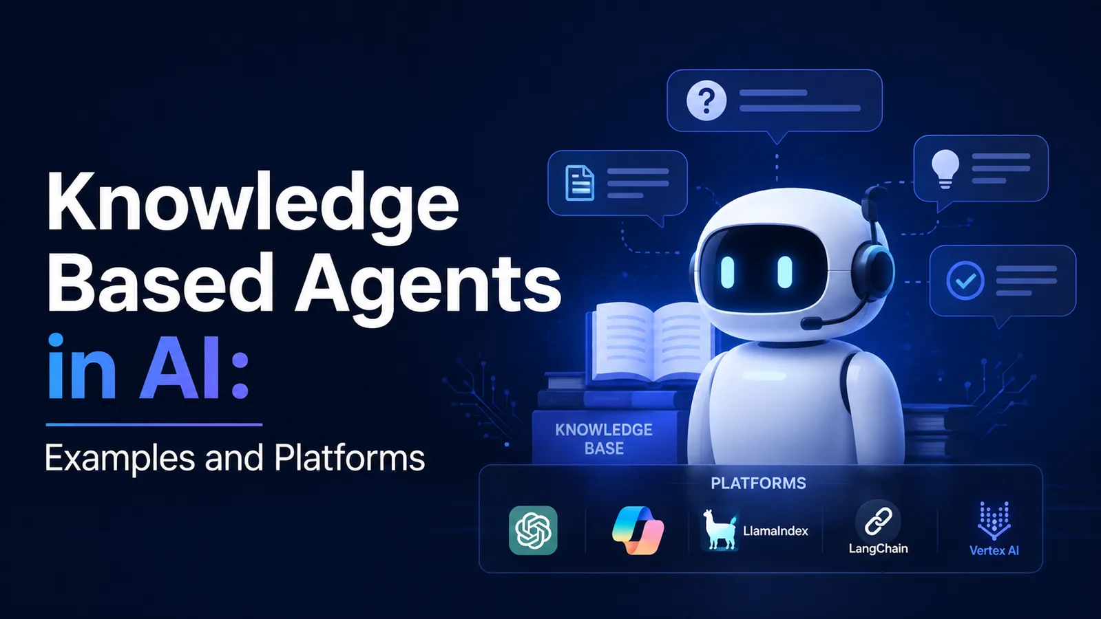 Hero Image: Knowledge based agents in AI with examples and AI agent platforms