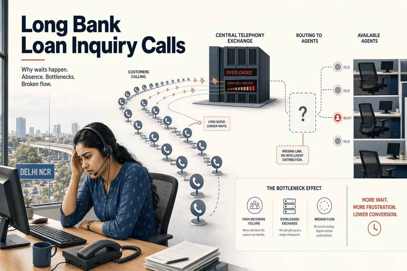 Hero image for article: 5 Common Causes of Long Bank Loan Inquiry Call Wait Times