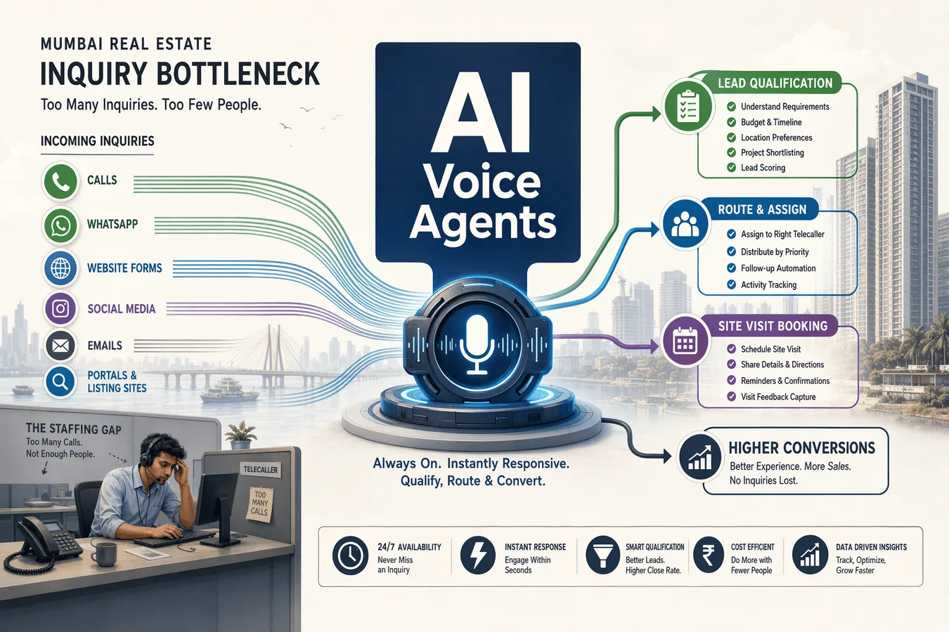 Hero image for article: How Mumbai Developers Handle Inquiries with AI Voice Agents